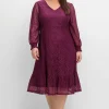 Abendkleid aus elastischer Spitze, mit Unterkleid<sheego by Joe Browns Best
