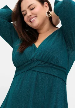 Abendkleid aus Jersey, im Glitzer-Look<sheego Online