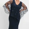 Abendkleid im Lagenlook, mit Mesh und Spitze<sheego Online