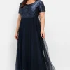 Abendkleid in A-Linie, mit Pailletten<sheego Outlet