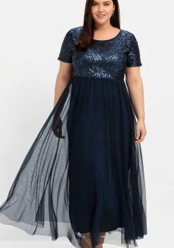 Abendkleid in A-Linie, mit Pailletten<sheego Outlet