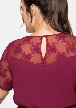 Abendkleid in Maxilänge, mit transparenter Spitze<sheego Best