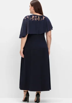 Abendkleid mit Cape aus Spitze, in Midilänge<sheego Discount