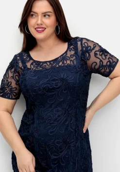 Abendkleid mit dekorativen Zierborten<sheego Sale