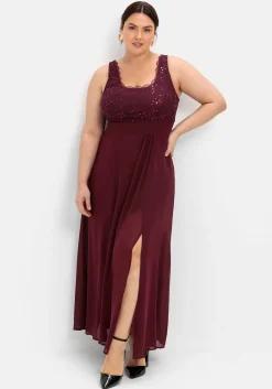 Abendkleid mit floraler Spitze<sheego Online