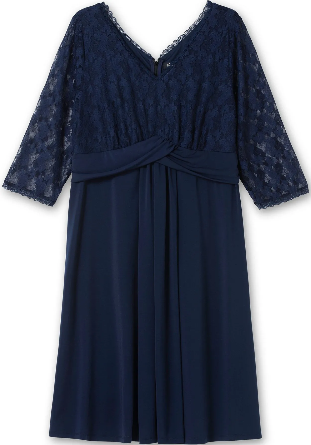 Abendkleid mit floraler Spitze und Zier-Knotendetail<sheego Hot