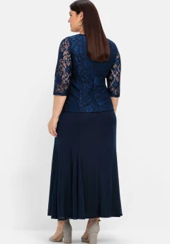 Abendkleid mit floraler Spitze<sheego Discount
