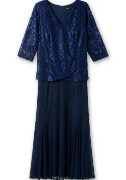 Abendkleid mit floraler Spitze<sheego Discount