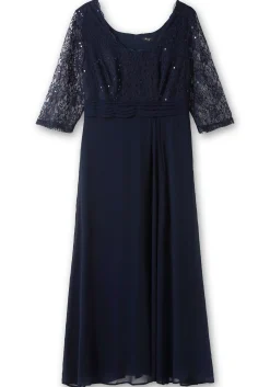 Abendkleid mit floraler Spitze<sheego Outlet