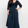 Abendkleid mit Oberteil aus floraler Spitze<sheego Hot