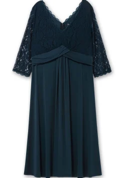 Abendkleid mit Oberteil aus floraler Spitze<sheego New