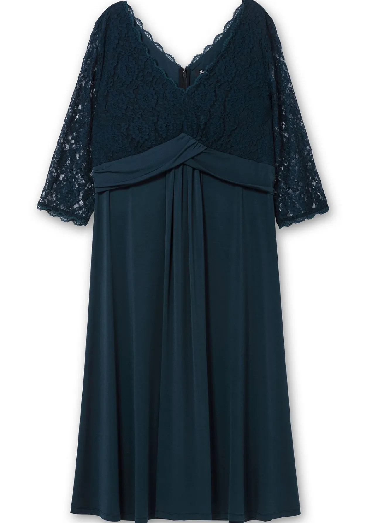 Abendkleid mit Oberteil aus floraler Spitze<sheego New