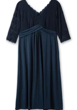 Abendkleid mit Oberteil aus floraler Spitze<sheego Hot