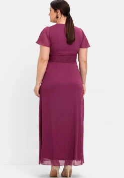Abendkleid mit Schmuckbrosche, in A-Linie<sheego Clearance