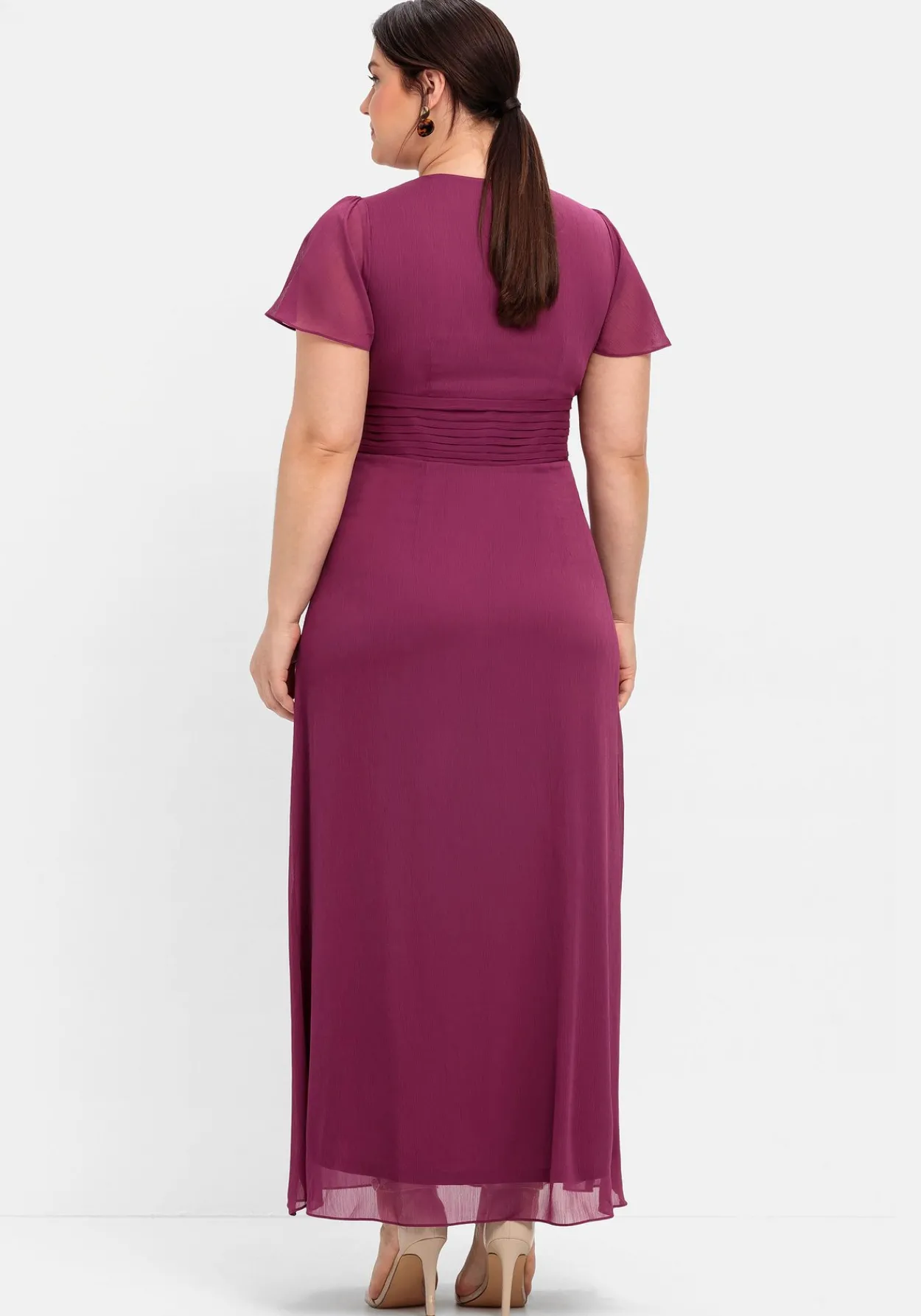 Abendkleid mit Schmuckbrosche, in A-Linie<sheego Clearance