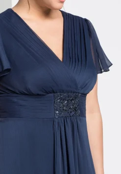 Abendkleid mit Schmuckbrosche, in A-Linie<sheego Fashion