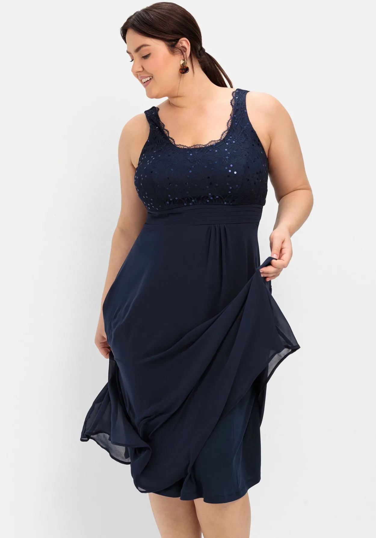 Abendkleid mit Spitze<sheego Fashion