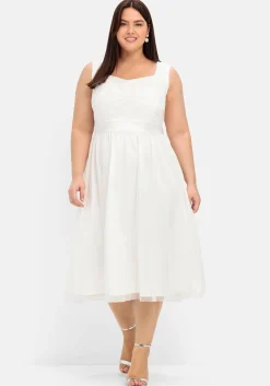 Abendkleid mit Stickerei und Perlen<sheego Best