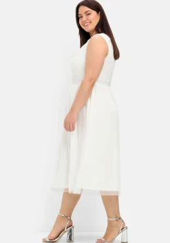 Abendkleid mit Stickerei und Perlen<sheego Best