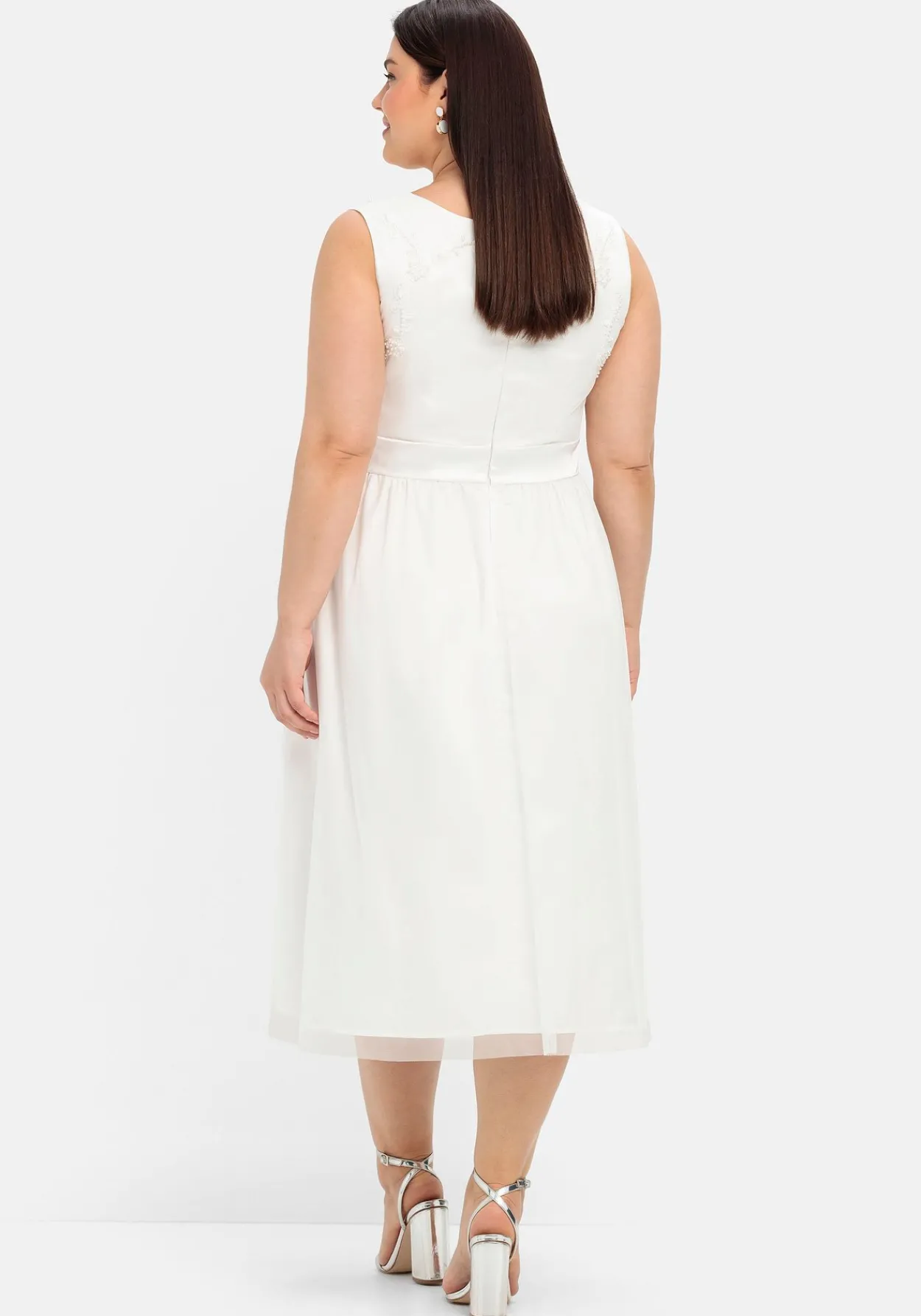 Abendkleid mit Stickerei und Perlen<sheego Best