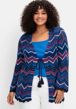 Ajour-Strickjacke im Zickzackmuster<sheego New