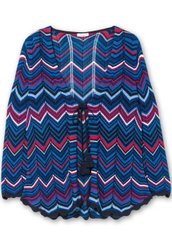 Ajour-Strickjacke im Zickzackmuster<sheego New