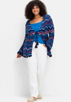 Ajour-Strickjacke im Zickzackmuster<sheego New