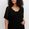 Ajour-Strickjacke mit kurzem Arm<sheego by Joe Browns Online