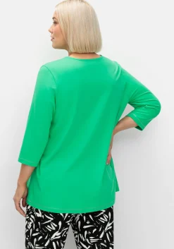 3/4-Arm-Shirt in leichter A-Linie, mit TENCEL™ Lyocell<sheego Hot
