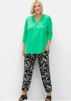 3/4-Arm-Shirt in leichter A-Linie, mit TENCEL™ Lyocell<sheego Hot
