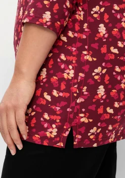 3/4-Arm-Shirt mit Blumendruck, aus Viskosejersey<sheego Fashion