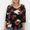 3/4-Arm-Shirt mit Blumenprint, aus Viskosejersey<sheego New