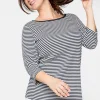 3/4-Arm-Shirt mit garngefärbten Ringeln<sheego Clearance