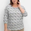 3/4-Arm-Shirt mit Grafikprint<sheego Hot