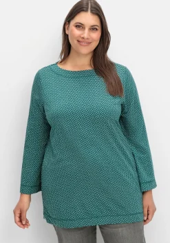 3/4-Arm-Shirt mit grafischem Minimaldruck<sheego Hot