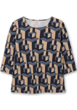 3/4-Arm-Shirt mit grafischem Print<sheego Outlet