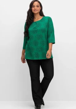 3/4-Arm-Shirt mit Konfetti-Print<sheego Online