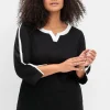 3/4-Arm-Shirt mit Kontrastdetails<sheego Outlet