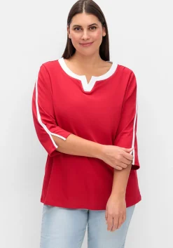 3/4-Arm-Shirt mit Kontrastdetails<sheego New