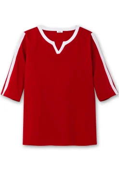 3/4-Arm-Shirt mit Kontrastdetails<sheego Discount