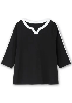 3/4-Arm-Shirt mit Kontrastdetails<sheego Outlet