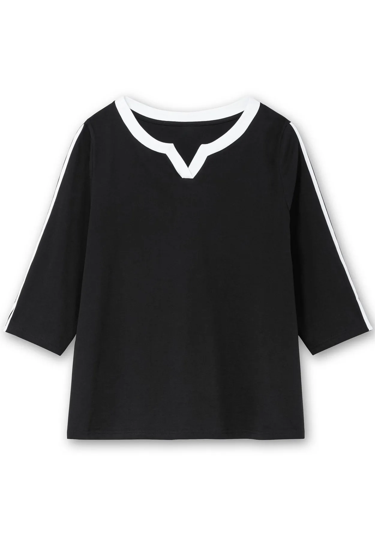 3/4-Arm-Shirt mit Kontrastdetails<sheego Outlet