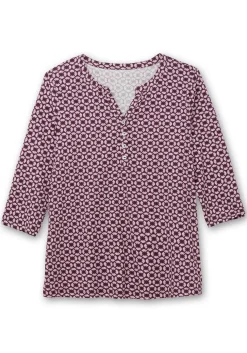 3/4-Arm-Shirt mit Retro-Alloverdruck<sheego Best