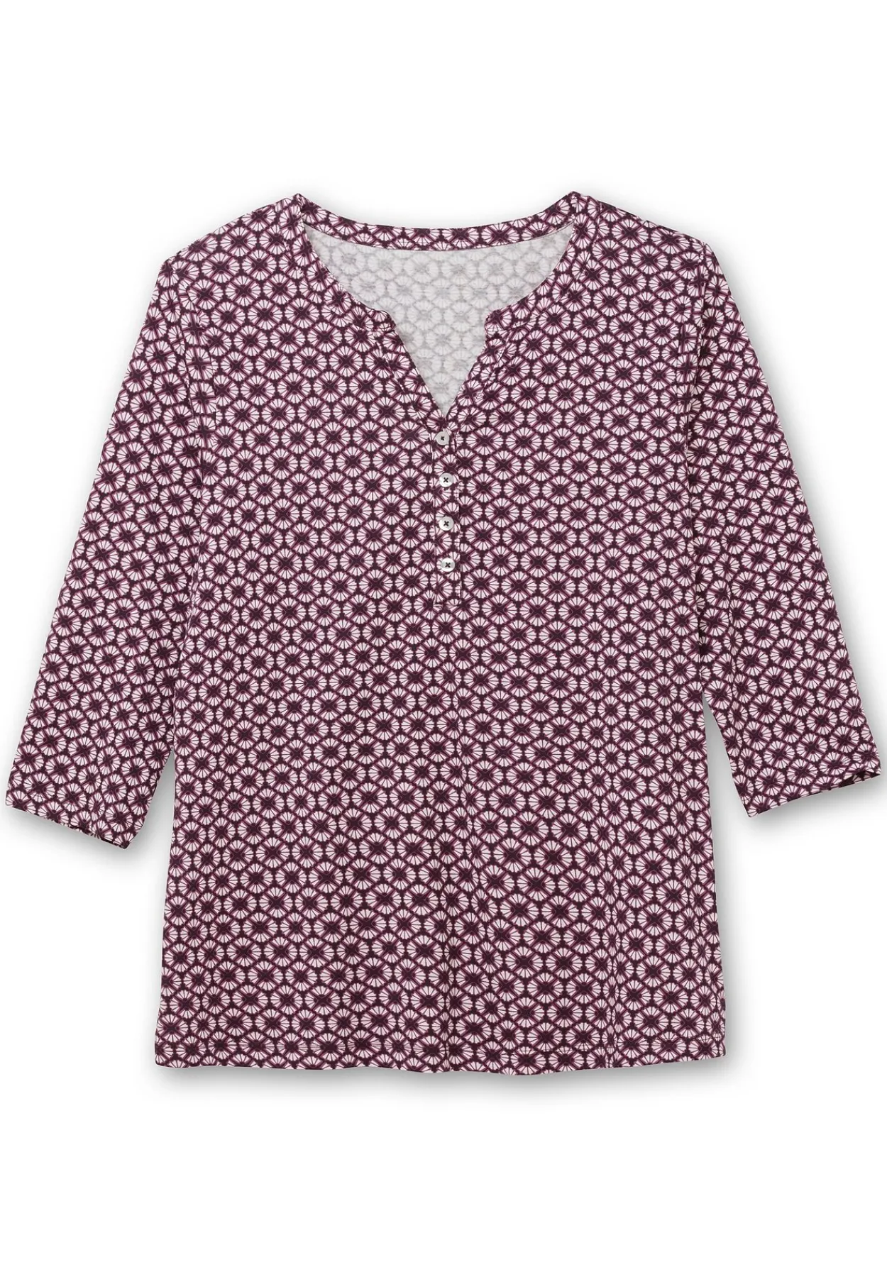 3/4-Arm-Shirt mit Retro-Alloverdruck<sheego Best