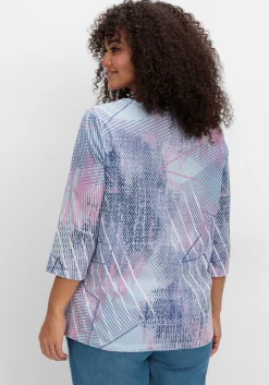 3/4-Arm-Shirt mit softem Alloverdruck<sheego Best