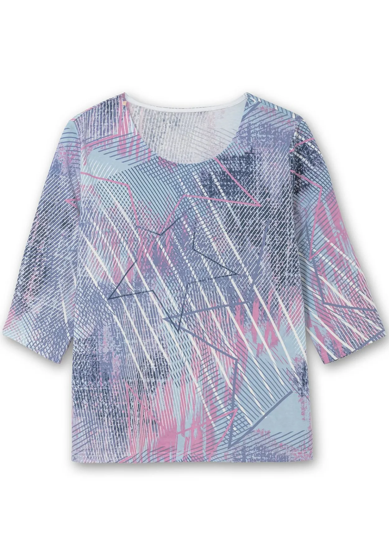 3/4-Arm-Shirt mit softem Alloverdruck<sheego Best