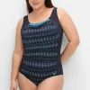 Badeanzug mit Ethnoprint und Shape-Effekt<sheego Online