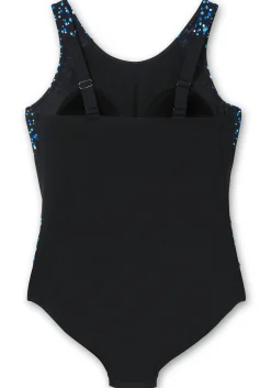 Badeanzug mit Kontrastdetails, stark formend<sheego Best