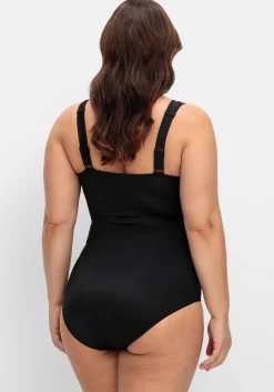 Badeanzug mit Kontrastpaspeln und Shaping-Effekt<sheego Online