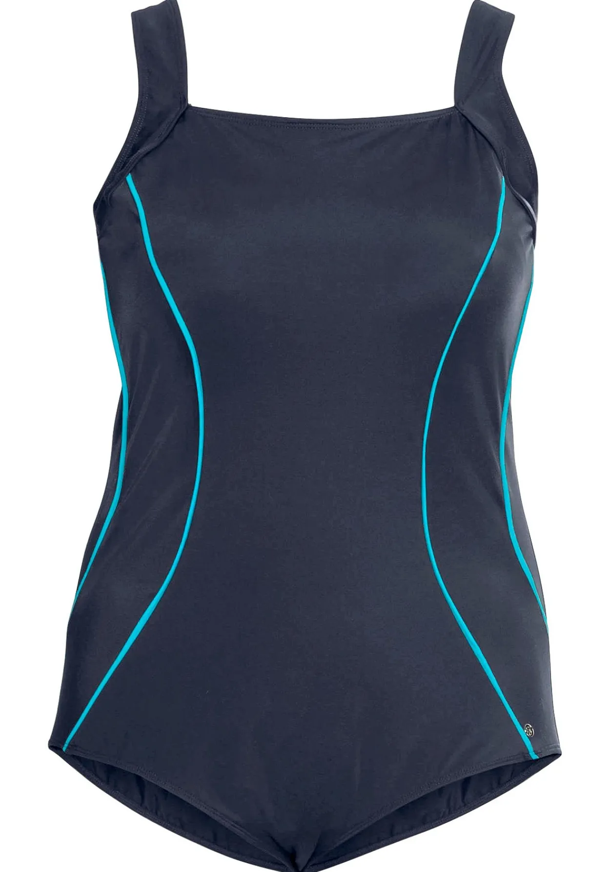 Badeanzug mit Kontrastpaspeln und Shaping-Effekt<sheego Discount